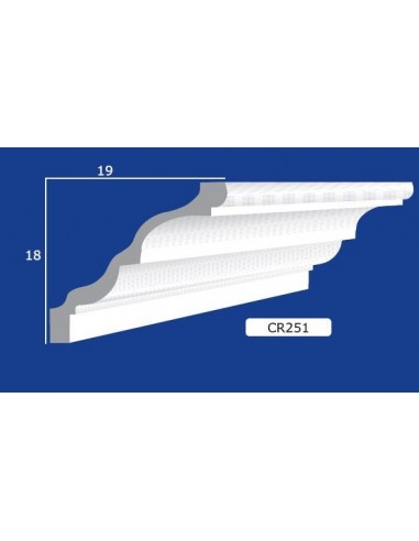 CORNICE IN GESSO CERAMICO DA PARETE 251 Prezzo Riferito A 1,5 MTL N.B. le cornici sono confezionate da cm.75 CORNICE IN GESSO CERAMICO DA PARETE 251 Prezzo Riferito A 1,5 MTL N.B. le cornici sono confezionate da cm.75