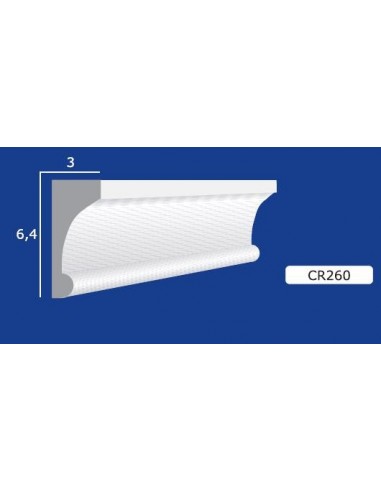CORNICE IN GESSO CERAMICO DA PARETE 260 Prezzo Riferito A 1,5 MTL N.B. le cornici sono confezionate da cm.75 CORNICE IN GESSO CERAMICO DA PARETE 260 Prezzo Riferito A 1,5 MTL N.B. le cornici sono confezionate da cm.75